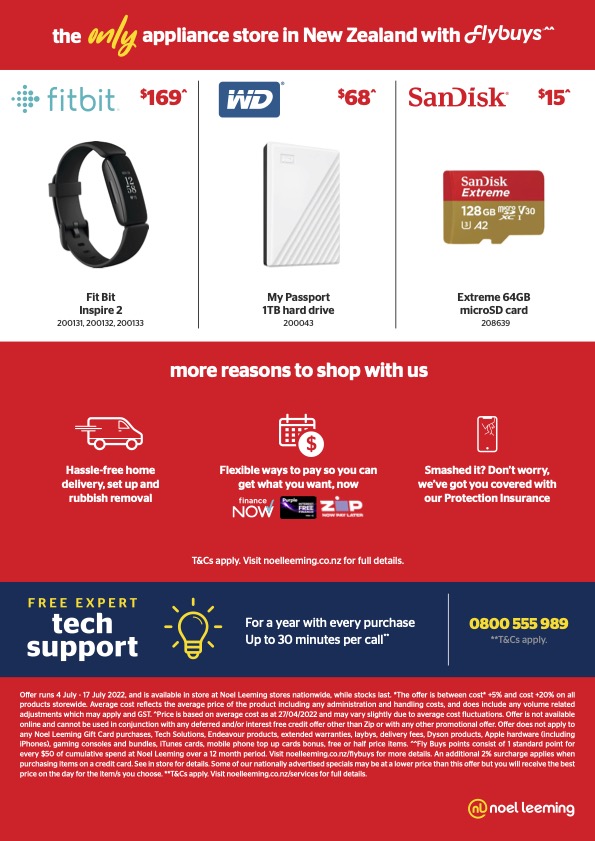 Students can save at Noel Leeming with StudentCard Lifestyle